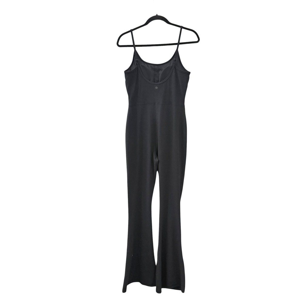 Yogalicious Lux Scarlett Flare Jumpsuit S Black Athleisure Yoga Balletcore - Picture 2 of 7